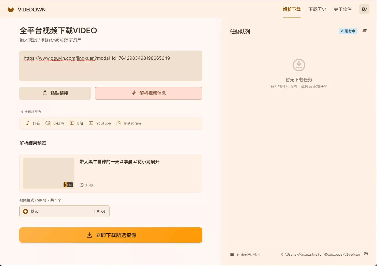 全平台视频下载 Videdown v1.0.9-图片2